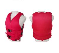 Kayak Vest for Adults and Kids, Portable Breathable with Hidden Pocket and Double Webbing Straps, Adjustable for Fishing Surfing Sailing Boating Kayaking Drifting Water Sports(Red,XS)