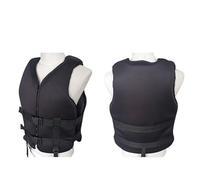 Kayak Vest for Adults and Kids, Portable Breathable with Hidden Pocket and Double Webbing Straps, Adjustable for Fishing Surfing Sailing Boating Kayaking Drifting Water Sports(black,S)