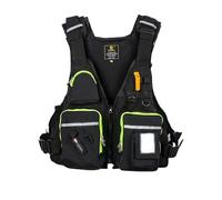 Kayak Vest for Adults with Multiple Pockets and Reflective Strips, Adjustable Kayak Vest with Whistle for Kayaking Fishing Canoeing Paddle Boarding Water Sports