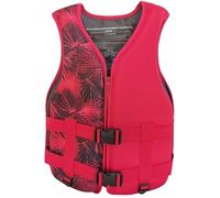 Kayak Vest with Adjustable Leg Straps, Neoprene Kayak Vest for Fishing Surfing Rafting, Portable Safety Gear for Adults and Kids(Red B,XXL)