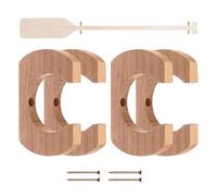 Kayak Wall Mount - Paddle Hook 135g Wooden Set | Sturdy Storage Box Natural Design Storage Box for Rowing Orders for Fishing Huts in Canoe for AP