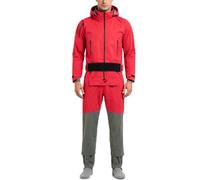 Kayaking Drysuit with Removable Hooded for Men, 3-Layer Waterproof Fabric Front Zip Kayak Dry Suit for Paddling Fishing Boating
