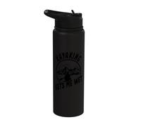 Kayaking gets me Wet | Funny Kayak Stainless Steel Insulated Water Bottle