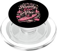 Kayaking Kayak Girl Female And She Lived Happily Ever After PopSockets PopGrip for MagSafe
