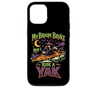 Kayaking Kayak Halloween Witch My Broom Broke Now I Ride A Case for iPhone 12/12 Pro