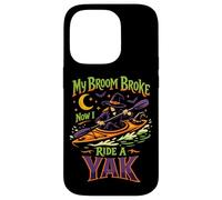 Kayaking Kayak Halloween Witch My Broom Broke Now I Ride A Case for iPhone 14 Pro