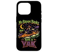 Kayaking Kayak Halloween Witch My Broom Broke Now I Ride A Case for iPhone 16 Pro