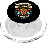 Kayaking Kayak Kayaking The Best Solution To Any Problem PopSockets PopGrip for MagSafe