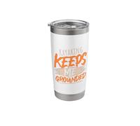 Kayaking Keeps Me Grounded Adventure Journey Stainless Steel Insulated Tumbler
