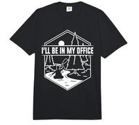 Kayaking Mountain River Landscape I'll Be in My Office Comfort Colors Adult Heavyweight T-Shirt