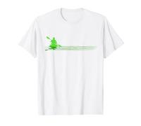 Kayaking Simple Kayaker Silhouette on Water for Kayakers Value Graphic T-Shirt, Men, White, L