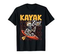 Kayaking Skeleton - Yak Kayaker Kayak King T-Shirt