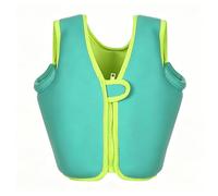Kayaking Vest for Kids High Buoyancy Neoprene Front Zipper Breathable Lightweight for Boating Fishing Paddling Water Activities(Green B,L (4-6 Years))