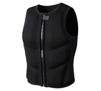 Kayaking Vest Impact Protection Lightweight Design Elastic Fabric for River Lake Coastal Paddling Outdoor Activities(black,3XL)