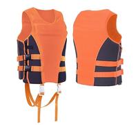 Kayaking Vest Side Zipper Closure Impact Protection Elastic Fabric for River Lake Coastal Paddling Outdoor Recreation(Orange,4XL)