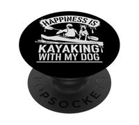 Kayaking With Dog on Lake River Nature Days PopSockets Adhesive PopGrip