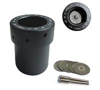 KAYBOBEZK Tungsten Sharpener Grinder Head TIG Welding Rotary Tool, ALUMINUM TIG Sharpener Welding Tungsten Grinder Head Tool,with Slot Tungsten Sharpener Multi-Angle Offset, 5pc Diamond Wheels 25mm
