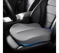 KAYBTNT Driver Car Seat Cushion, Portable Adult Booster Cushion, Car Cushion for Driving Seat, Soft Comfort Wedge Memory Foam Pad, Height 10cm/3.9in, Car Office Travel Accessories,Gray