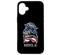 Kayenta AZ Messy Hair Bun Ribbon Sunglasses Design Case for iPhone 16 Plus