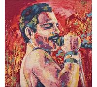 Kayes Textiles Celebrity Icons Decorative Tapestry Panel Collection, Featuring Marilyn Monroe, Freddie Mercury, Michael Jackson, Amy Winehouse, Elvis Presley for Cushions and Bags (Freddie Mercury)