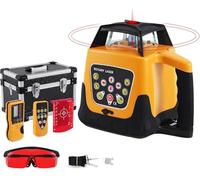 KayEsampra Self Leveling Rotary Laser, Red 360° Rotary Laser Level Kit with Receiver Remote Control