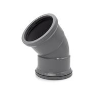 Kayflow 110mm Soil Pipe Fitting (S4) - 45° Bend (Double Socket), Grey