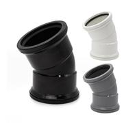 Kayflow 110mm Soil Pipe Fitting (S5) - 30° Bend (Double Socket), Black
