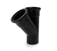 Kayflow 110mm Soil (S15) - 45 Deg Branch (Double Socket), Black