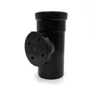 Kayflow 110mm Soil (S25) - Straight Access Pipe (Single Socket), Black