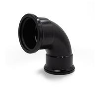 Kayflow 110mm Soil (S3) - 90 Deg Bend (Double Socket), Black