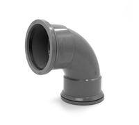 Kayflow 110mm Soil (S3) - 90 Deg Bend (Double Socket), Grey