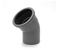 Kayflow 110mm Soil (S8) - 45 Deg Bend (Single Socket), Grey