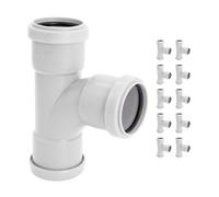 Kayflow 32mm Push-Fit 88 Degrees Swept Branch (Triple Socket) (10 Pack) - White