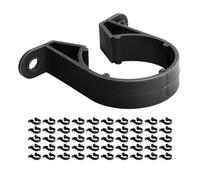 Kayflow 32mm Push-Fit Pipe Clip (50 Pack) - Black