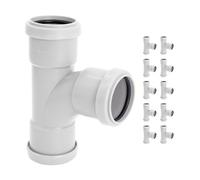 Kayflow 40mm Push-Fit 88 Degrees Swept Branch (Triple Socket) (10 Pack) - White