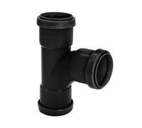 Kayflow 40mm Push-Fit 88 Degrees Swept Branch (Triple Socket) - Black