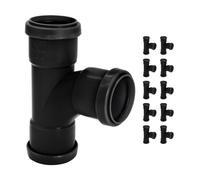 Kayflow 40mm Push-Fit 88° Swept Branch (Triple Socket) (10 Pack) - Black