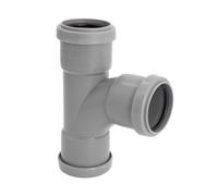 Kayflow 40mm Push-Fit 88° Swept Branch (Triple Socket) - Light Grey