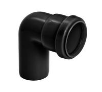 Kayflow 40mm Push-Fit 90 Degrees Knuckle Bend (Single Socket) - Black