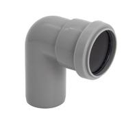 Kayflow 40mm Push-Fit 90 Degrees Knuckle Bend (Single Socket) - Light Grey