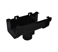 Kayflow Ogee 120mm Gutter Running Outlet - Black