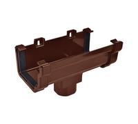 Kayflow Ogee 120mm Gutter Running Outlet - Brown