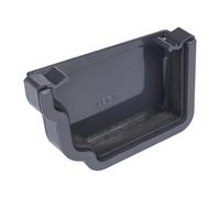 Kayflow Ogee 120mm Gutter Stopend (Left) - Anthracite Grey
