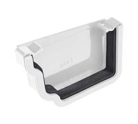 Kayflow Ogee 120mm Gutter Stopend (Left) - White
