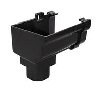 Kayflow Ogee 120mm Gutter Stopend Outlet (Left) - Black