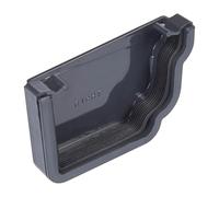 Kayflow Ogee 120mm Gutter Stopend (Right) - Anthracite Grey