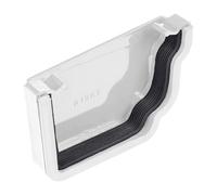 Kayflow Ogee 120mm Gutter Stopend (Right) - White