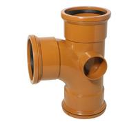 Kayflow (Ug39) Underground Drainage - 90 Deg Junction (Triple Socket With Twin Boss)
