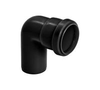 Kayflow Waste - 32mm Push-Fit 90° Knuckle Bend (Single Socket) (1, Black)
