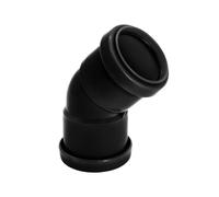 Kayflow Waste - 40mm Push-Fit 45° Swept Bend (Double Socket) (1, Black)